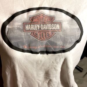 Vintage Harley Davidson 3D Syracuse New York Baseball Top